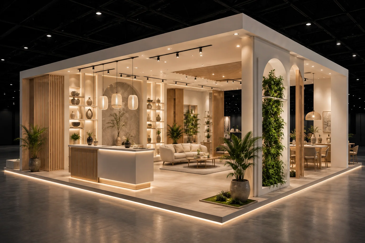 Corner Exhibition Stand for India Design Expo